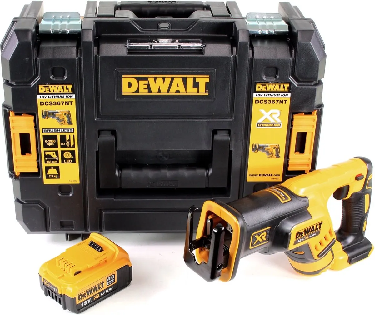 DeWalt DCS367NT Reciprozaag 18V Brushless - 4,0Ah - afbeelding 4 van 5