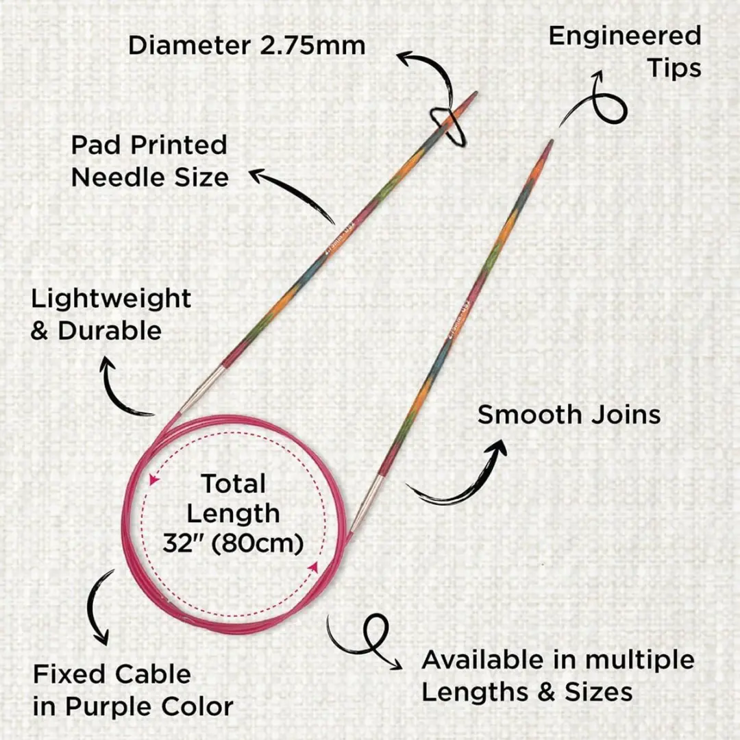 KnitPro Symfonie Vaste Rondbreinaalden 32" - 2.75mm