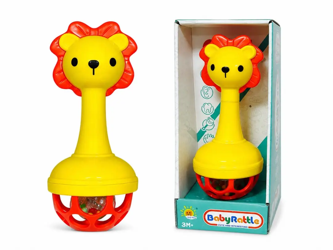 Ledy Toys Baby Rammelaar Leeuwtje Siliconen