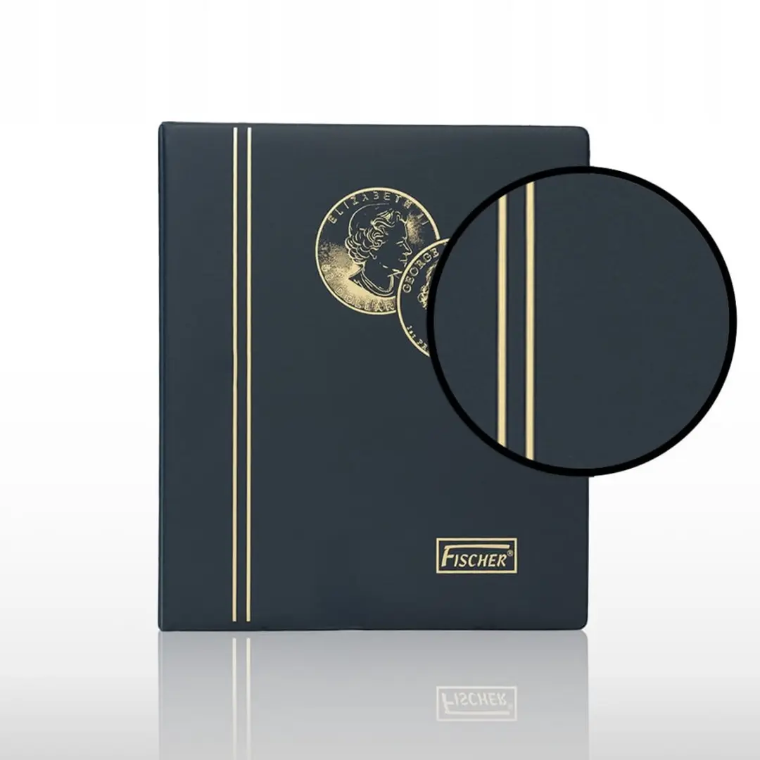 Fischer Premium Muntalbum 224 Munten - Granaatrood