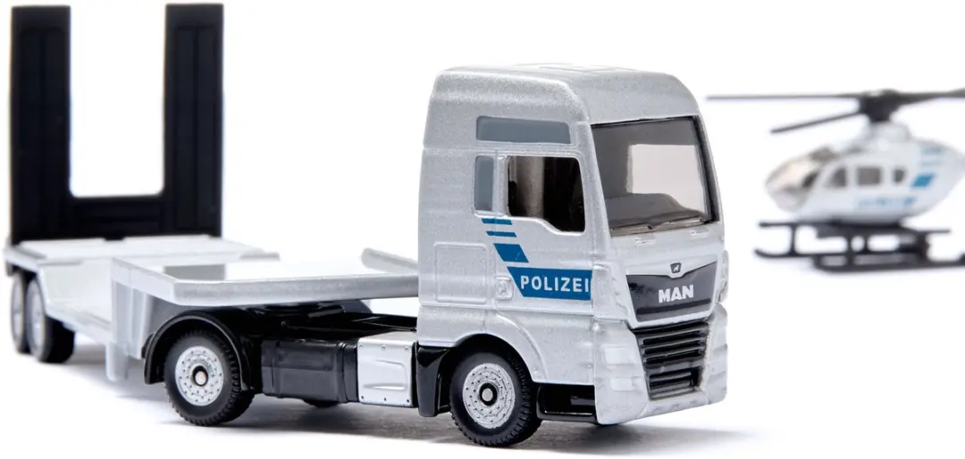 SIKU 1759038 MAN Truck met ÖAMTC Helicopter - Geel