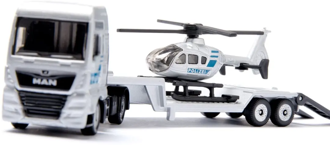 SIKU 1759038 MAN Truck met ÖAMTC Helicopter - Geel