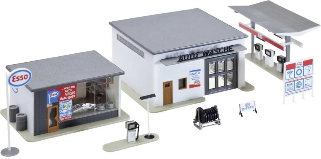 Faller H0 Tankstation met wasruimte