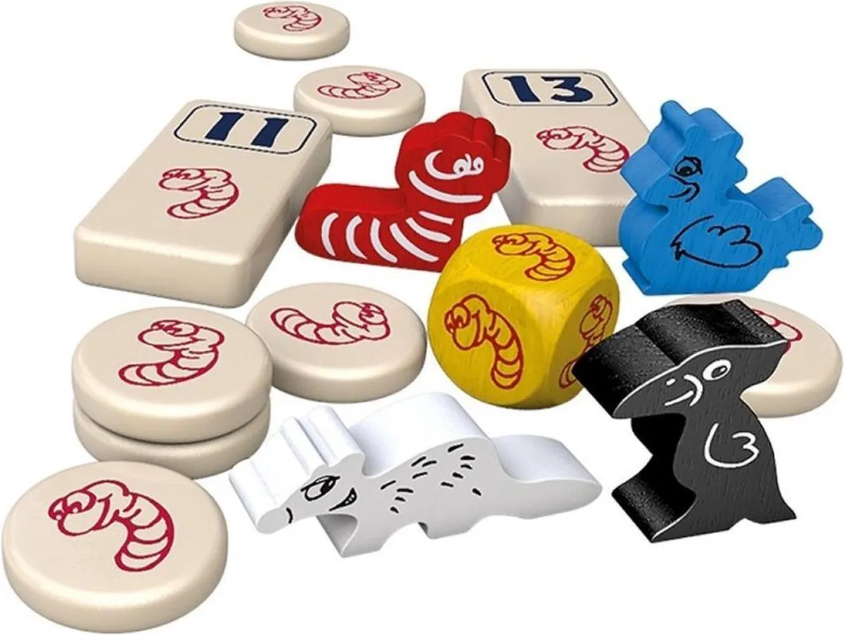 999 Games Regenwormen Uitbreiding Dobbelspel - 7 Spelers - Multi