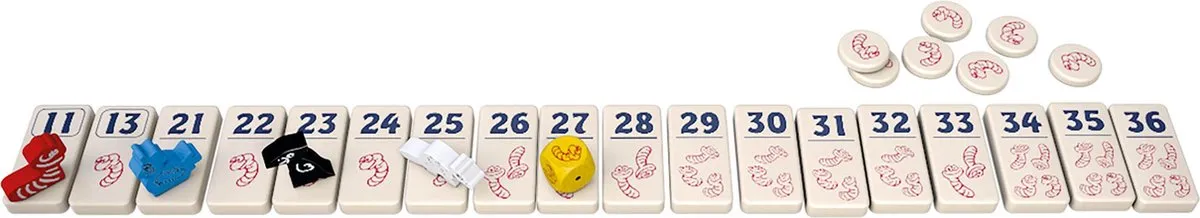 999 Games Regenwormen Uitbreiding Dobbelspel - 7 Spelers - Multi
