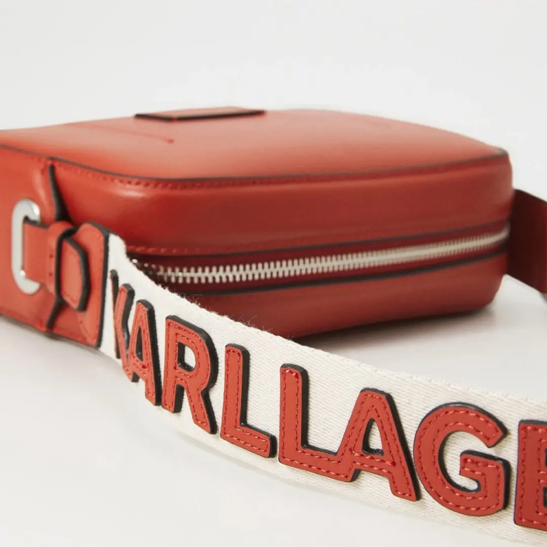 Karl Lagerfeld K Circle Slim Camera Bag - Rood