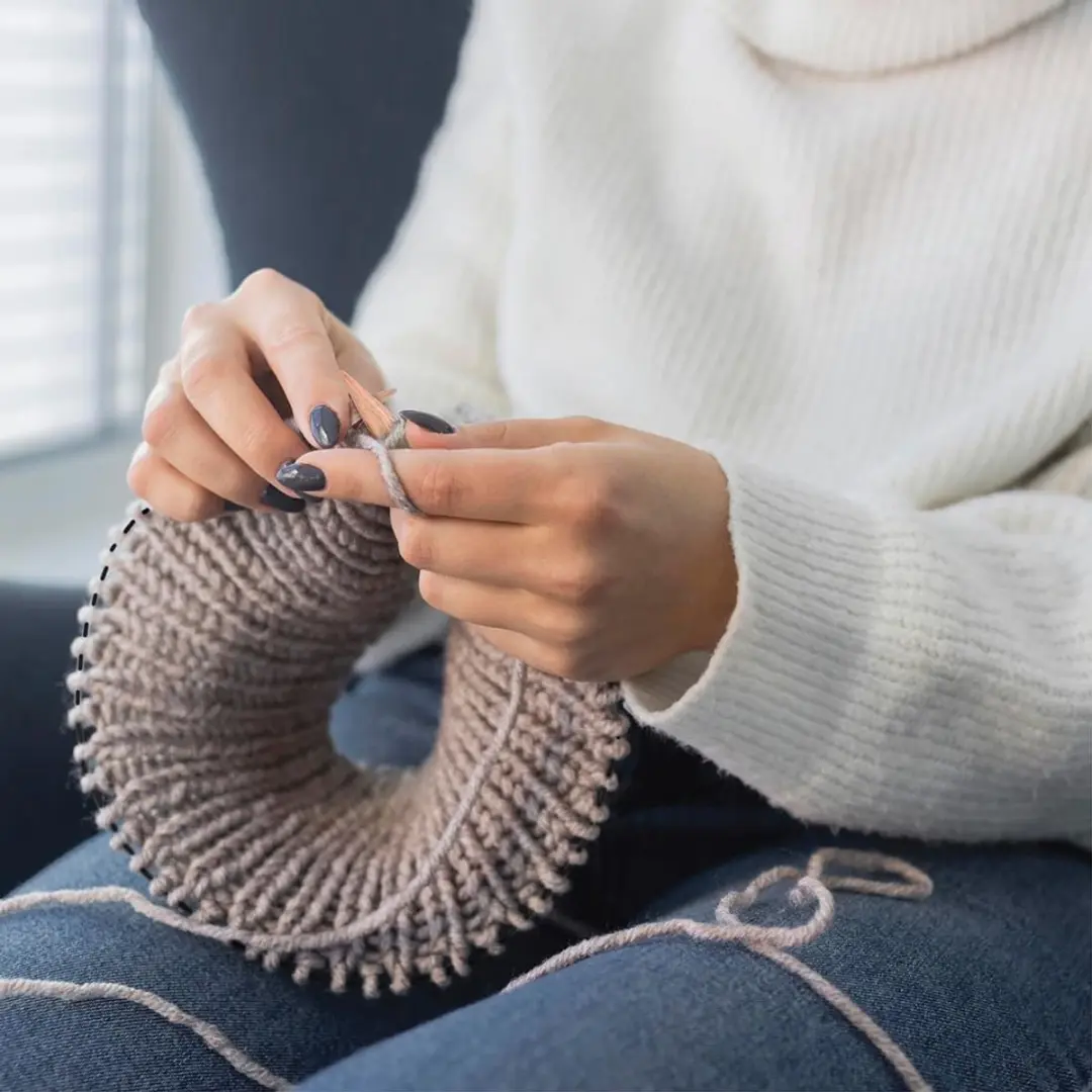 KnitPro Basix Vaste Rondbreinaalden 40cm - 5mm - Berken