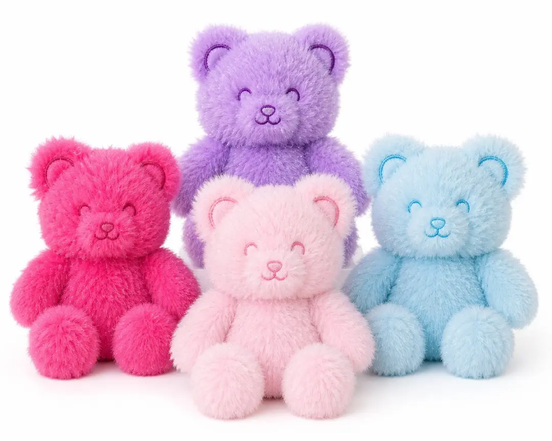 Topknuffels Teddybeer Pluche 22cm - Paars