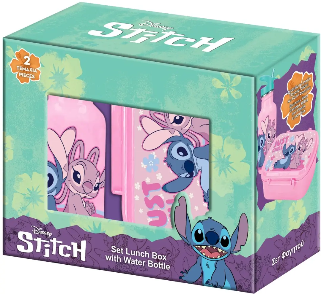 Disney Lilo & Stitch Lunchset - Roze