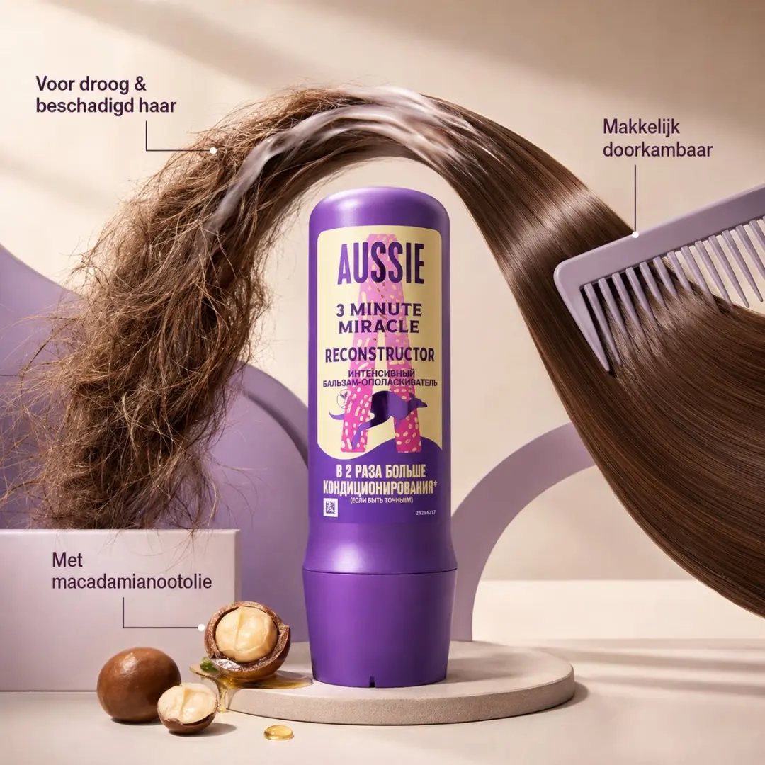 Aussie 3 Minute Miracle Reconstructor Haarmasker 1350ml - 6 Stuks