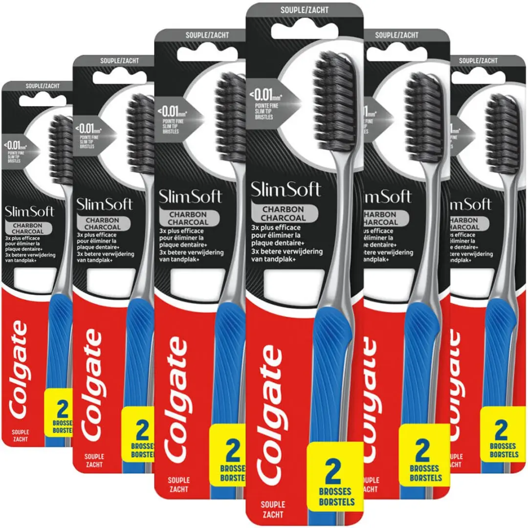 Colgate SlimSoft Charcoal Tandenborstels