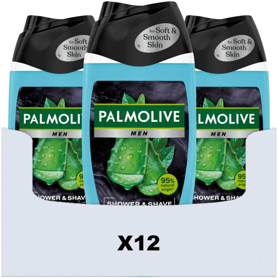 Palmolive 4in1 Men Shower & Shave Aloe Vera & Green Tea - 12x250ml