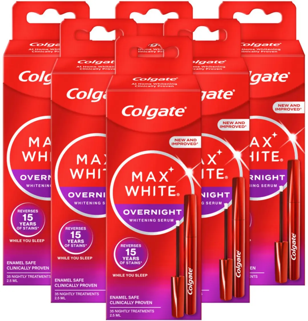 Colgate Max White Overnight Tanden Whitening Serum - 6x2,5ml - afbeelding 6 van 6