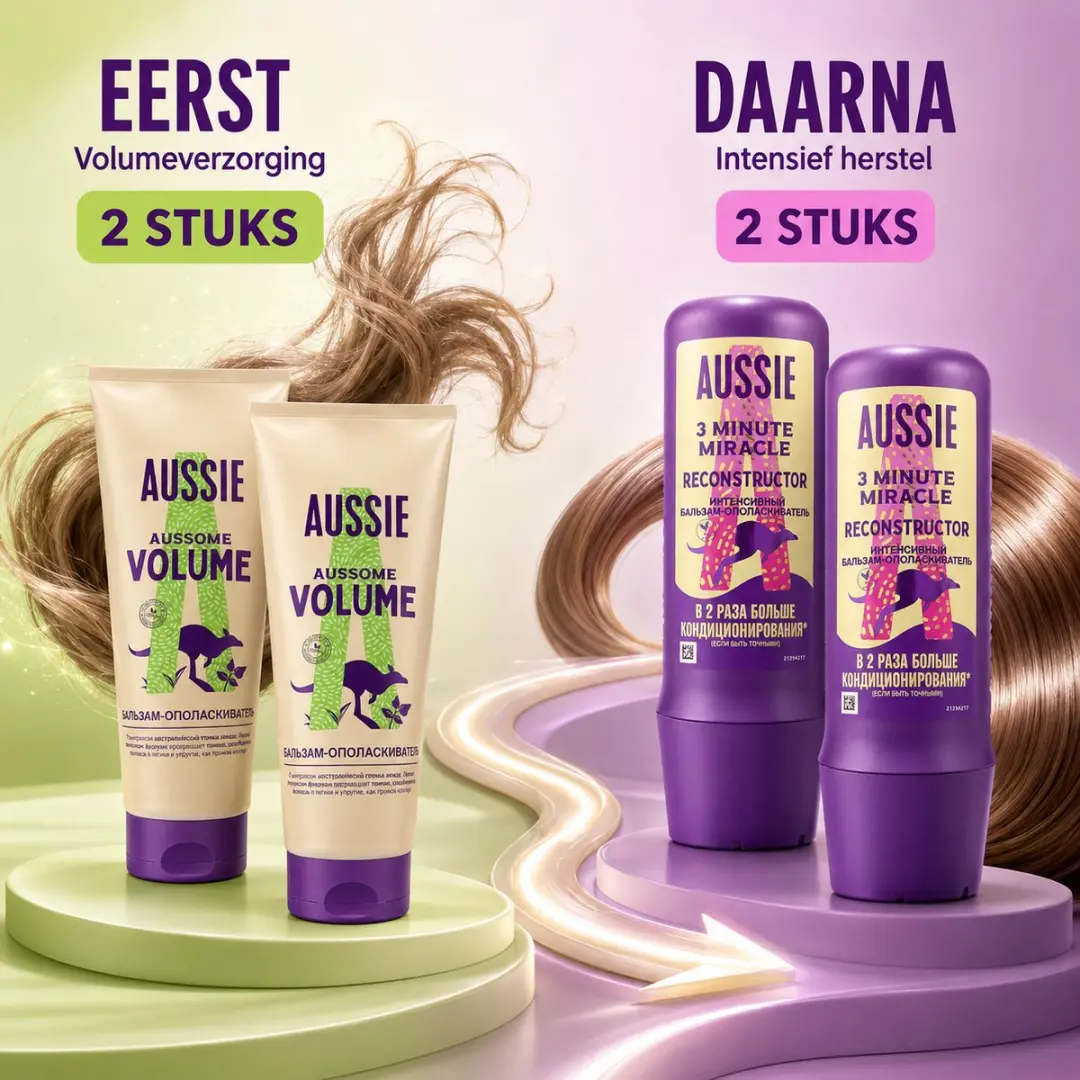 Aussie Volume & Herstel Bundle - 4 Stuks