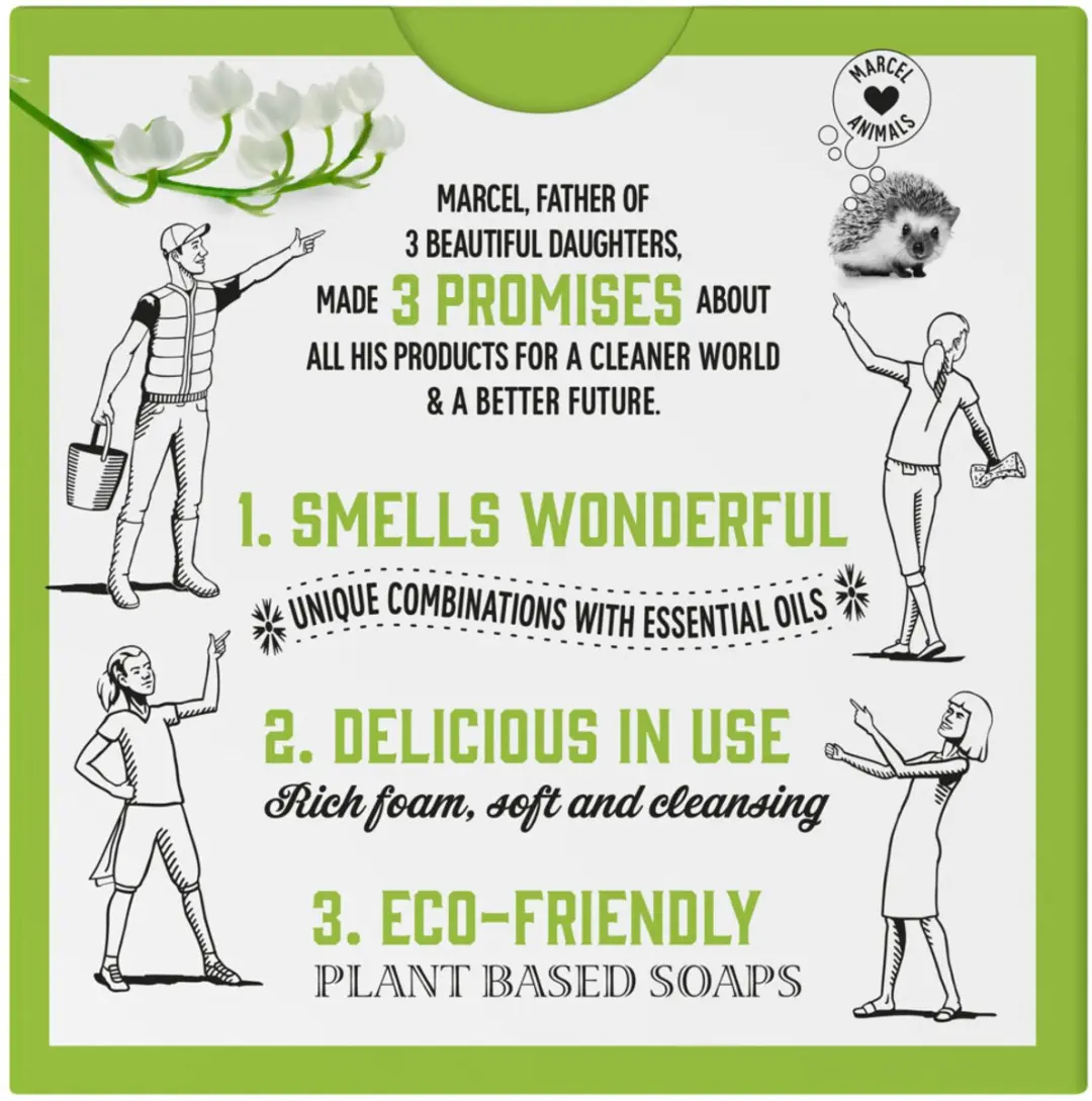 Marcel's Green Soap Conditioner Bar Tonka & Muguet 60g - 2 Stuks