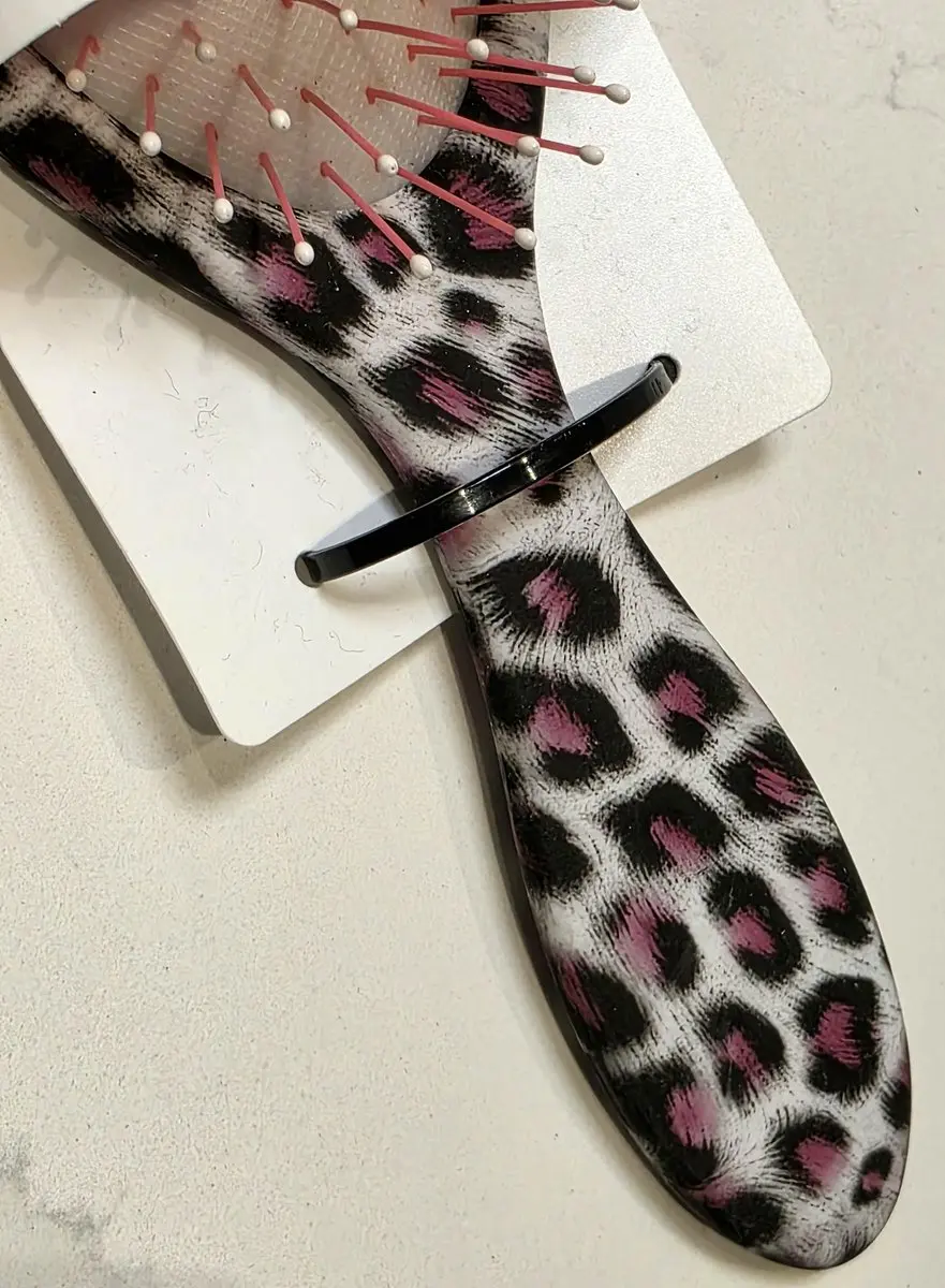 Zenner Anti-Klit Haarborstel - Panterprint 22,5x7,5cm