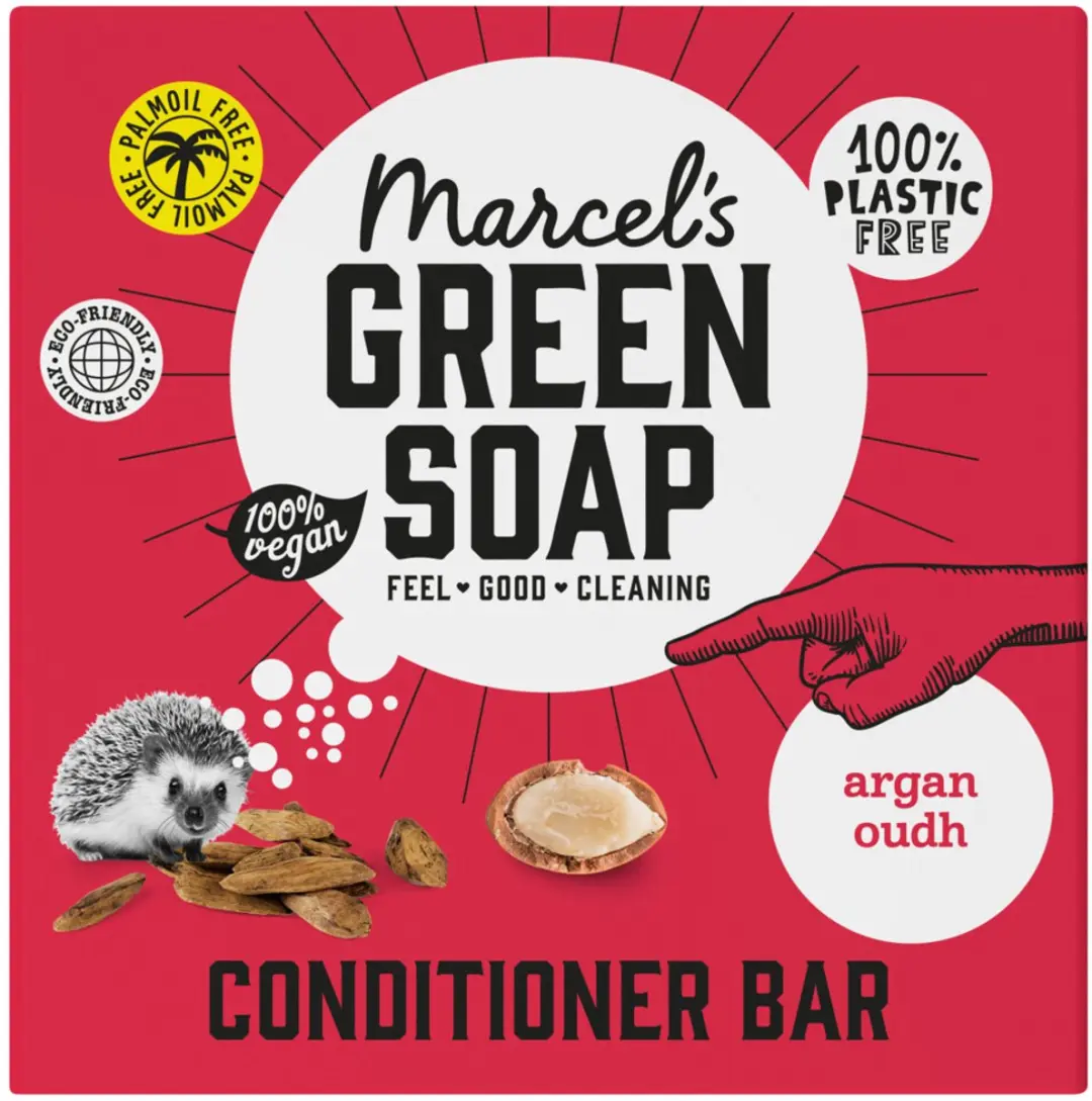 Marcel's Green Soap Conditioner Bar Argan & Oudh 240ml - 4 Stuks