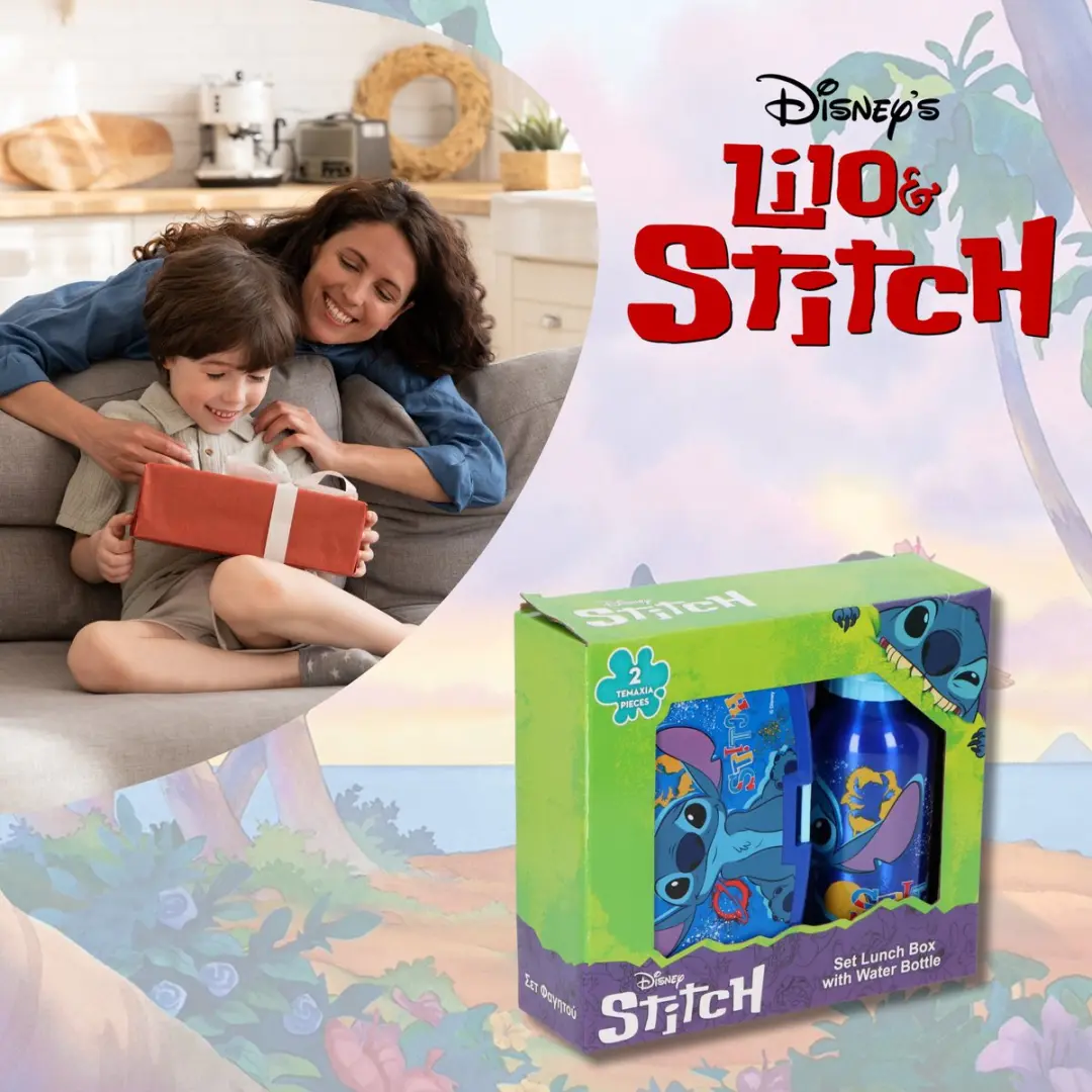 Disney Lilo & Stitch Lunchset Blauw