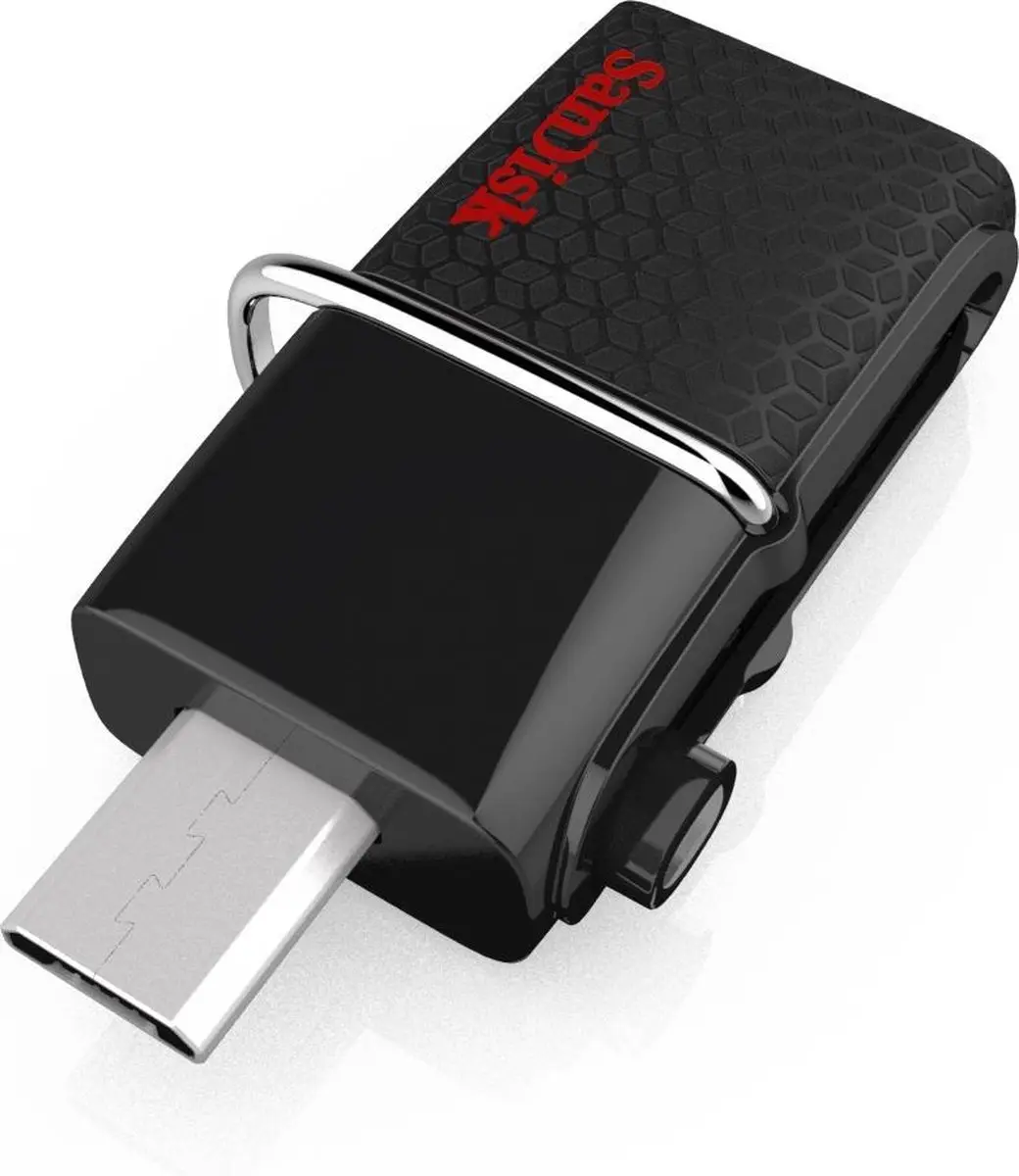 SanDisk Ultra Dual USB 3.0 32GB - USB Stick - Zwart