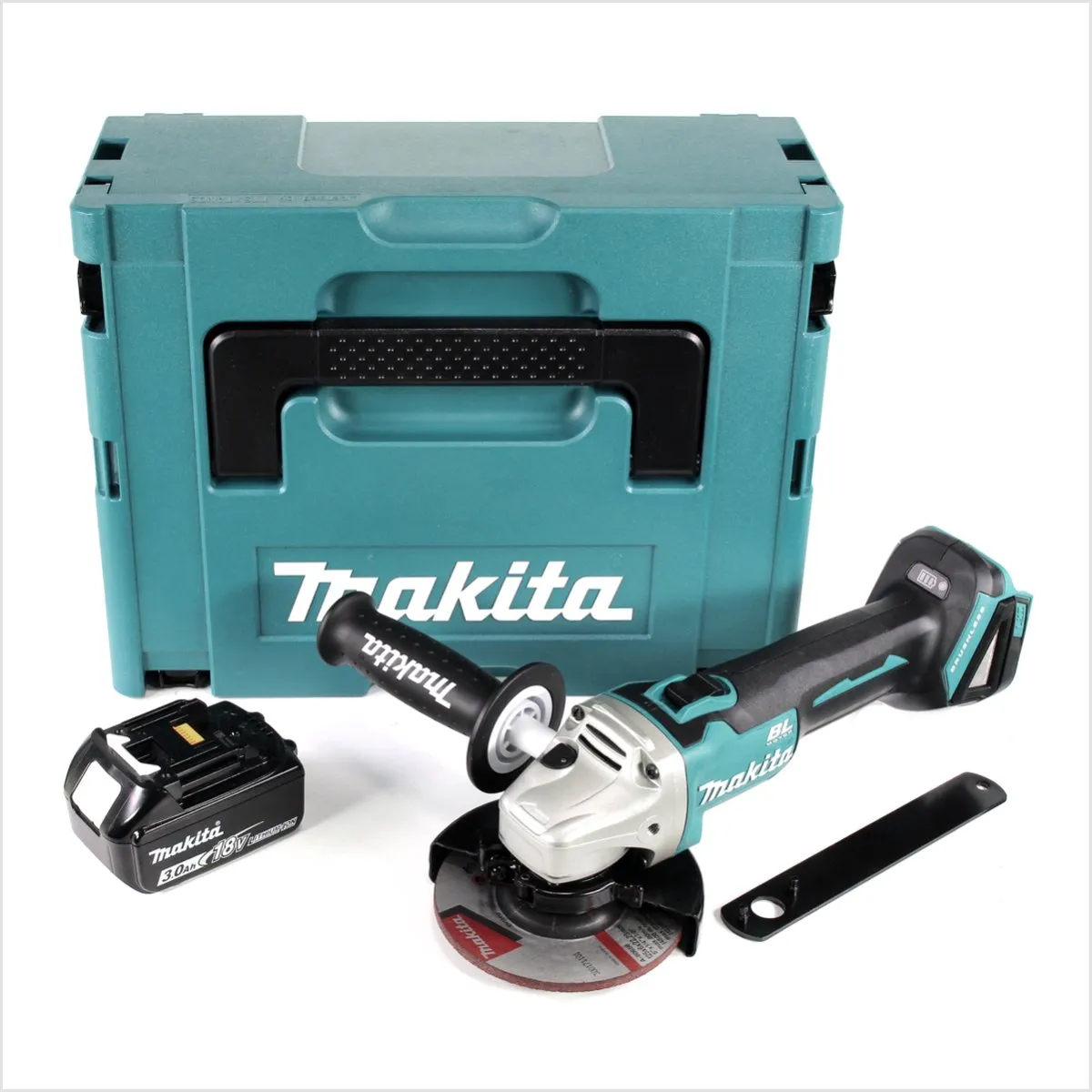 Makita DGA 504 F1J Haakse Slijper 18V 125mm - 1x 3,0Ah Accu