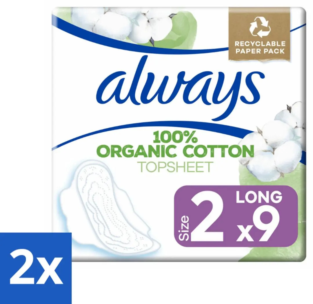 Always Long Cotton Protection Maandverband