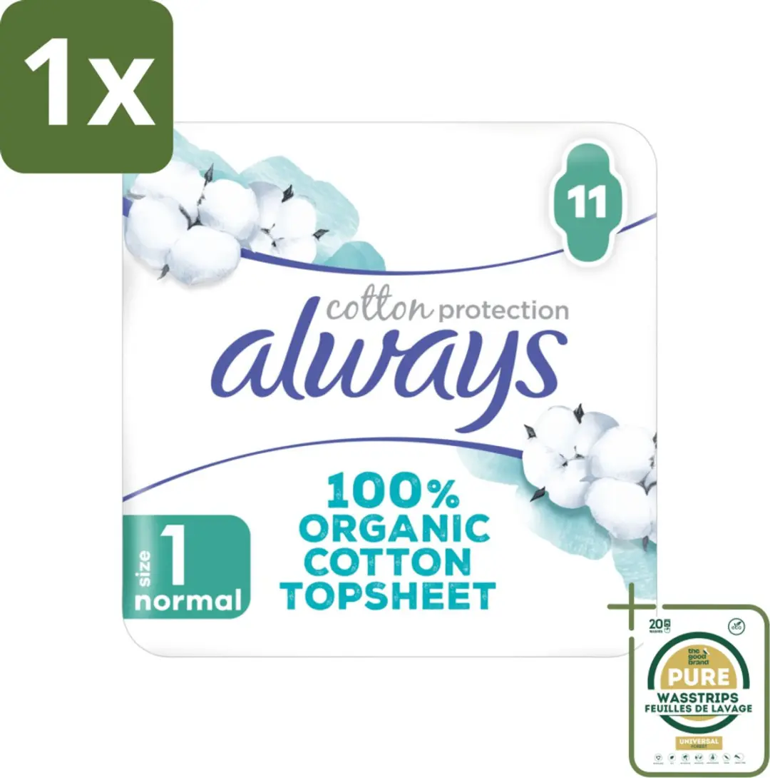 Always Bio Cotton Protection Ultra Normal Maandverband