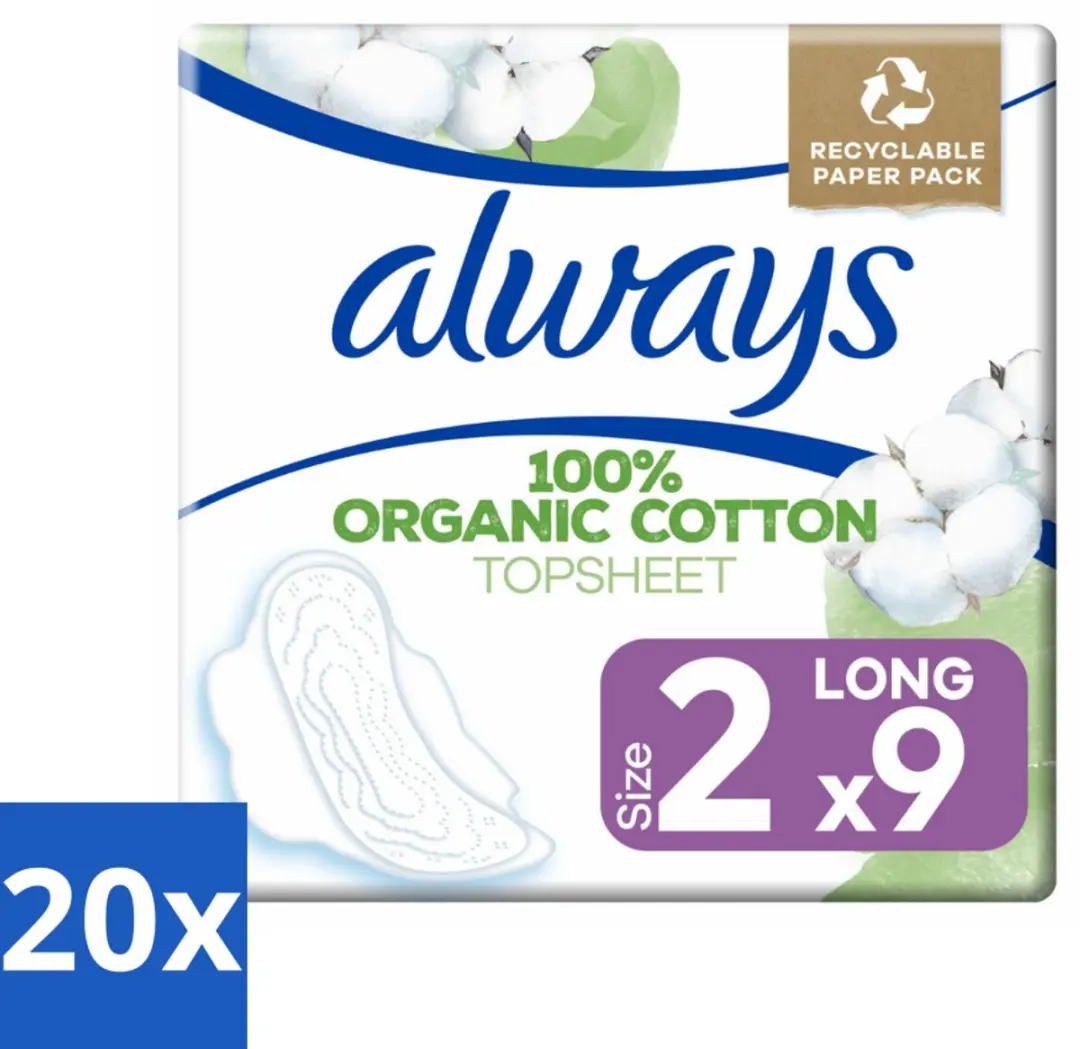 Always Long Cotton Protection Maandverband