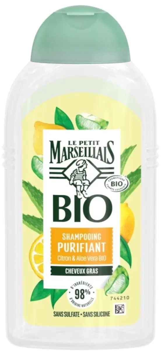 Le Petit Marseillais Biologische Shampoo Citroen & Aloë Vera Vet Haar 200ml