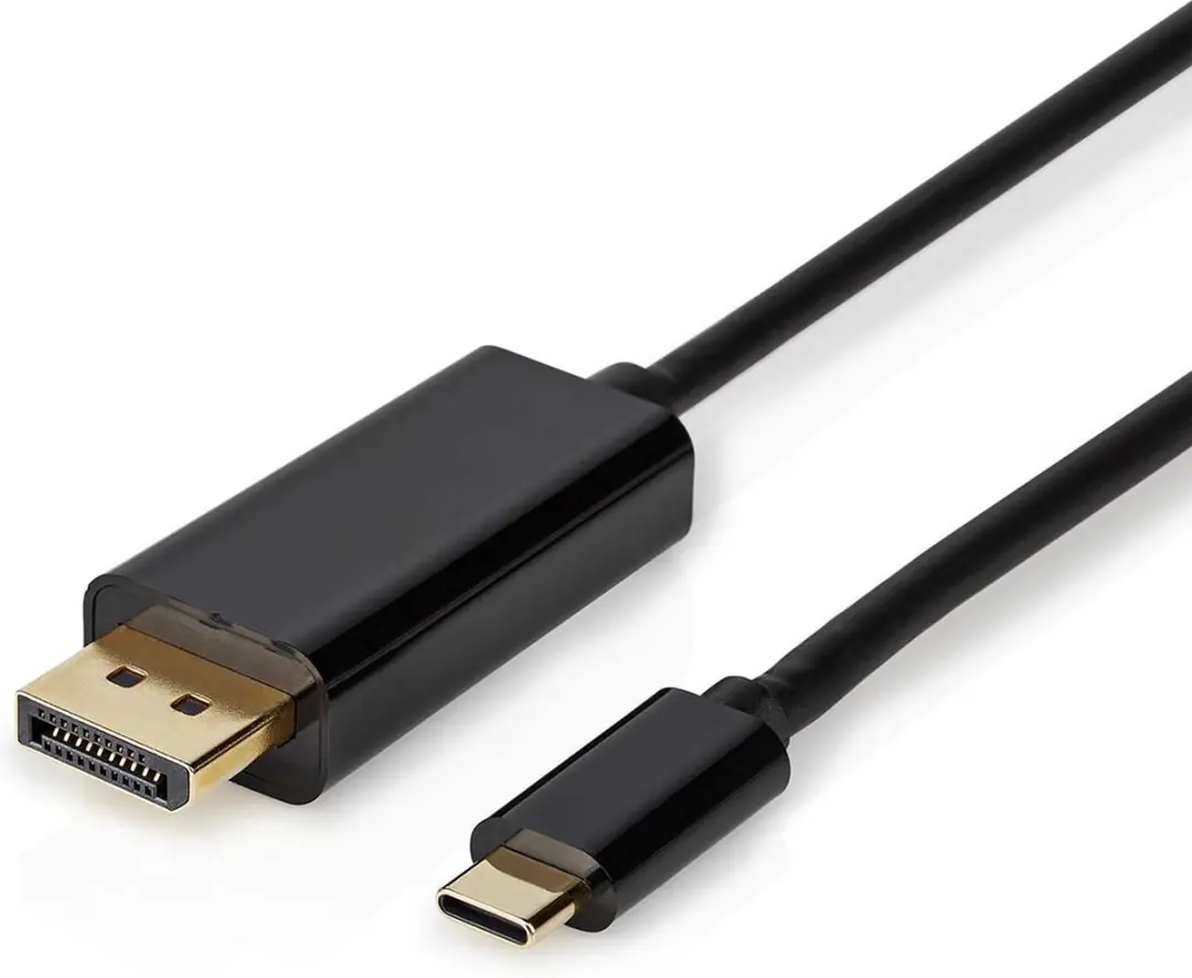 Nedis USB-C Adapter CCGL64352BK20 DisplayPort 4K@60Hz - 2m - Verguld - Zwart