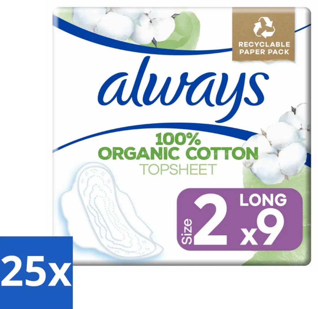 Always Long Cotton Protection Maandverband
