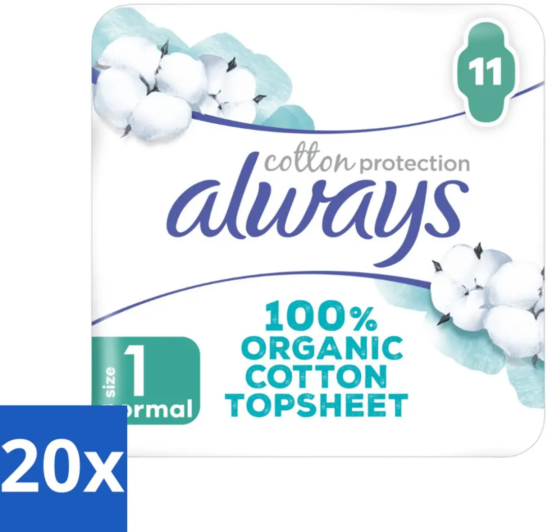 Always Bio Cotton Protection Ultra Normal Maandverband