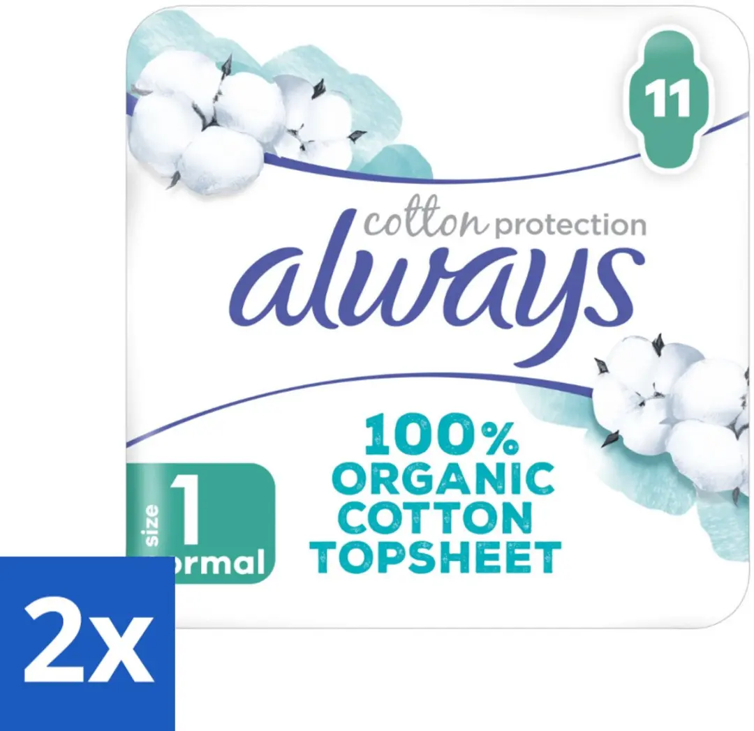 Always Bio Cotton Protection Ultra Normal Maandverband