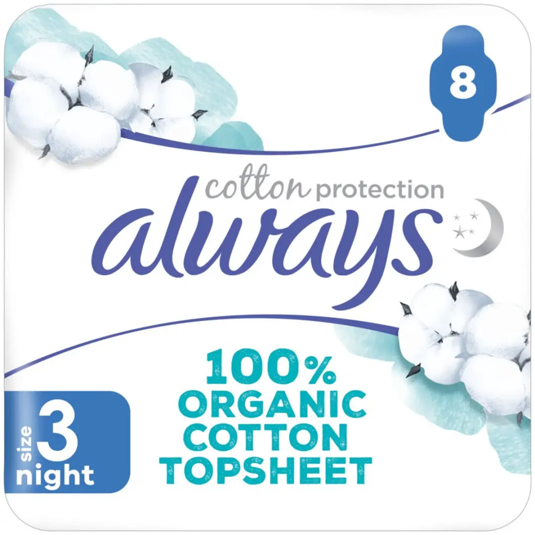 Always Night Maandverband - 8 Stuks - 10x