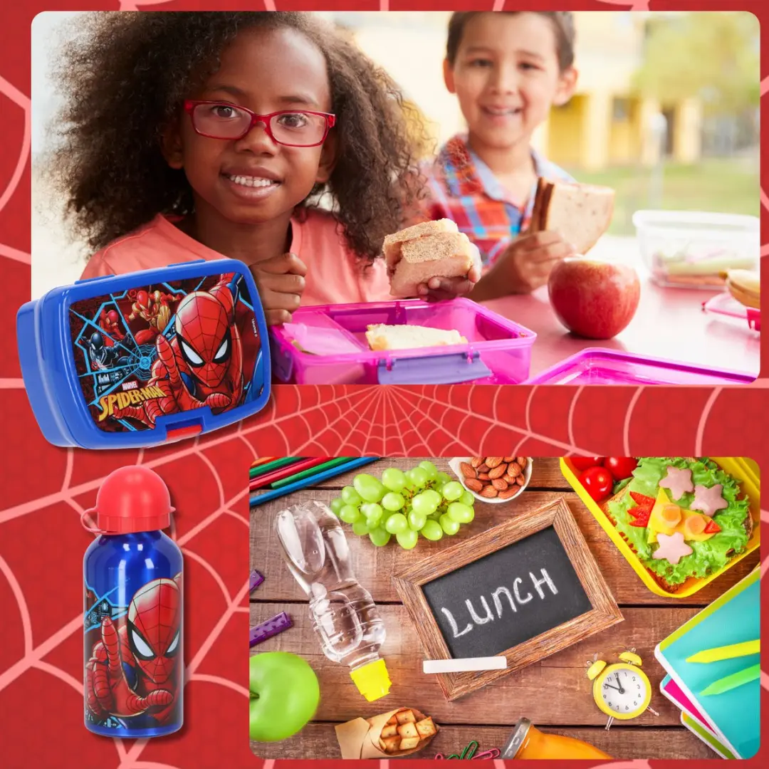 Disney Spiderman Lunchset - Blauw - afbeelding 6 van 6