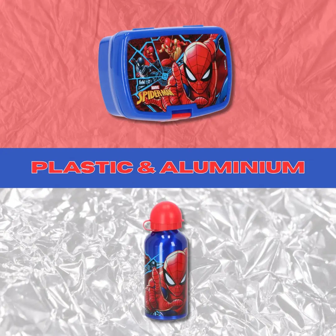Disney Spiderman Lunchset - Blauw
