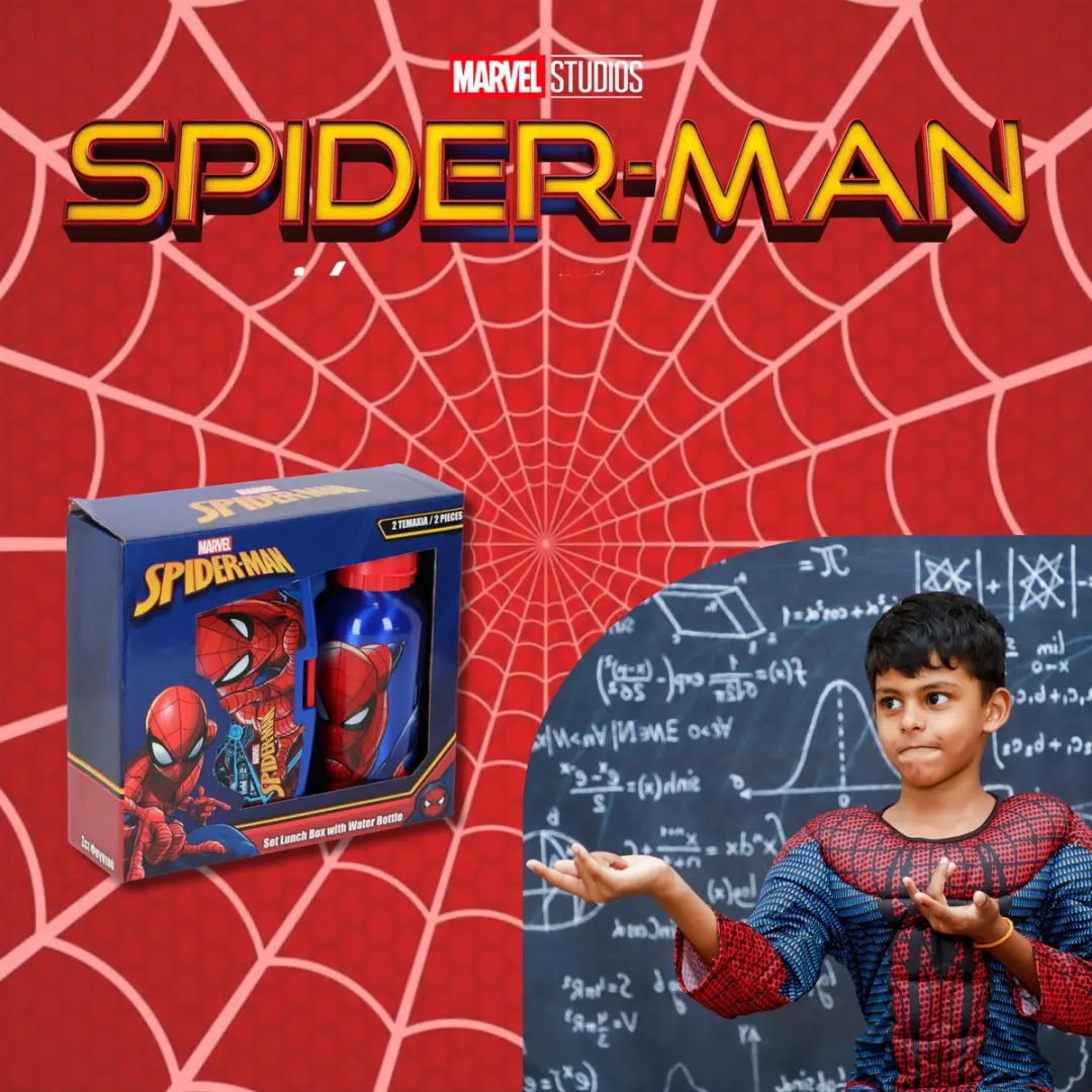 Disney Spiderman Lunchset - Blauw