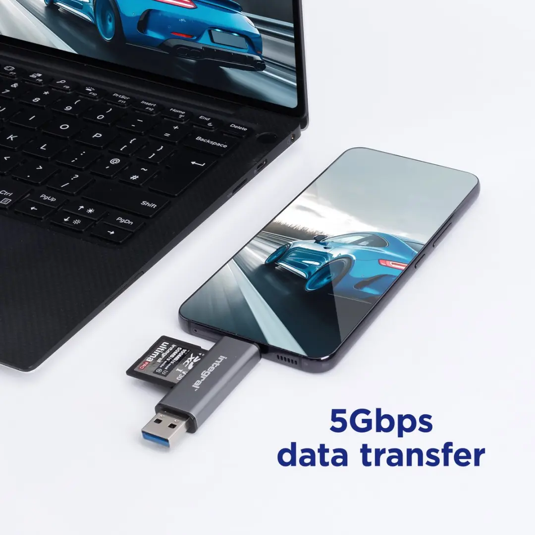 Integral INCRUSB3.2ACSDMSDR USB 3.2 Gen 1 Kaartlezer - SD/MicroSD