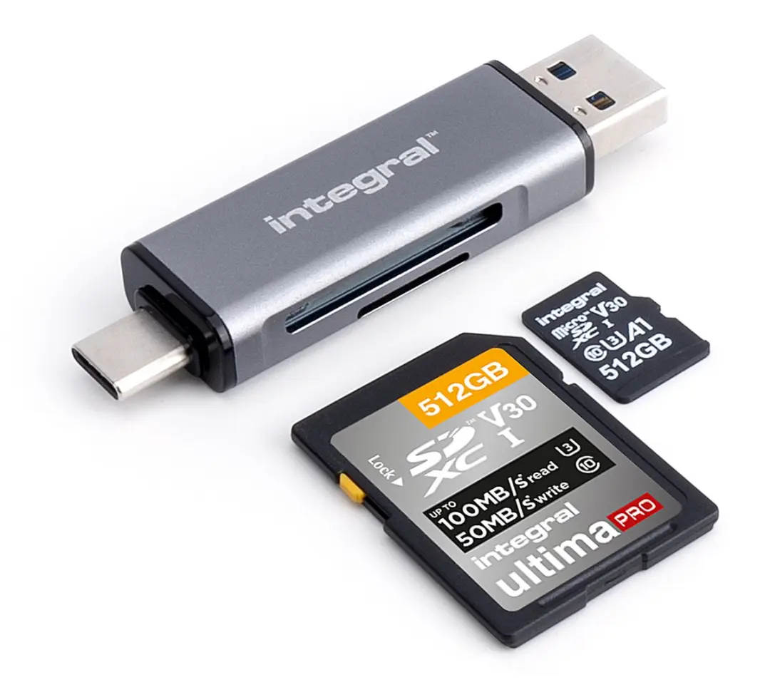 Integral INCRUSB3.2ACSDMSDR USB 3.2 Gen 1 Kaartlezer