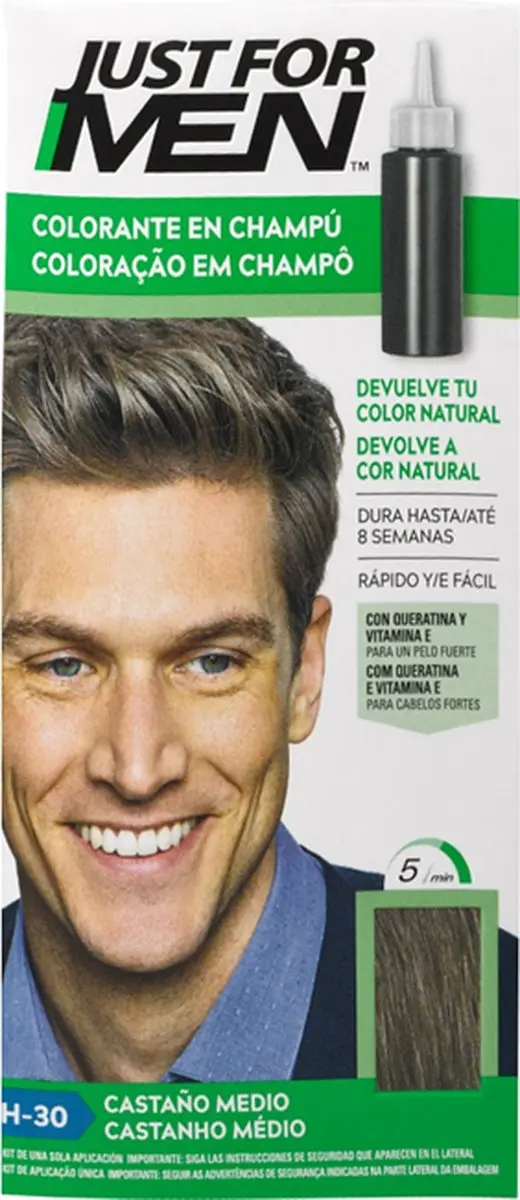 Just For Men Middelgrote Kastanje Kleurshampoo 30ml