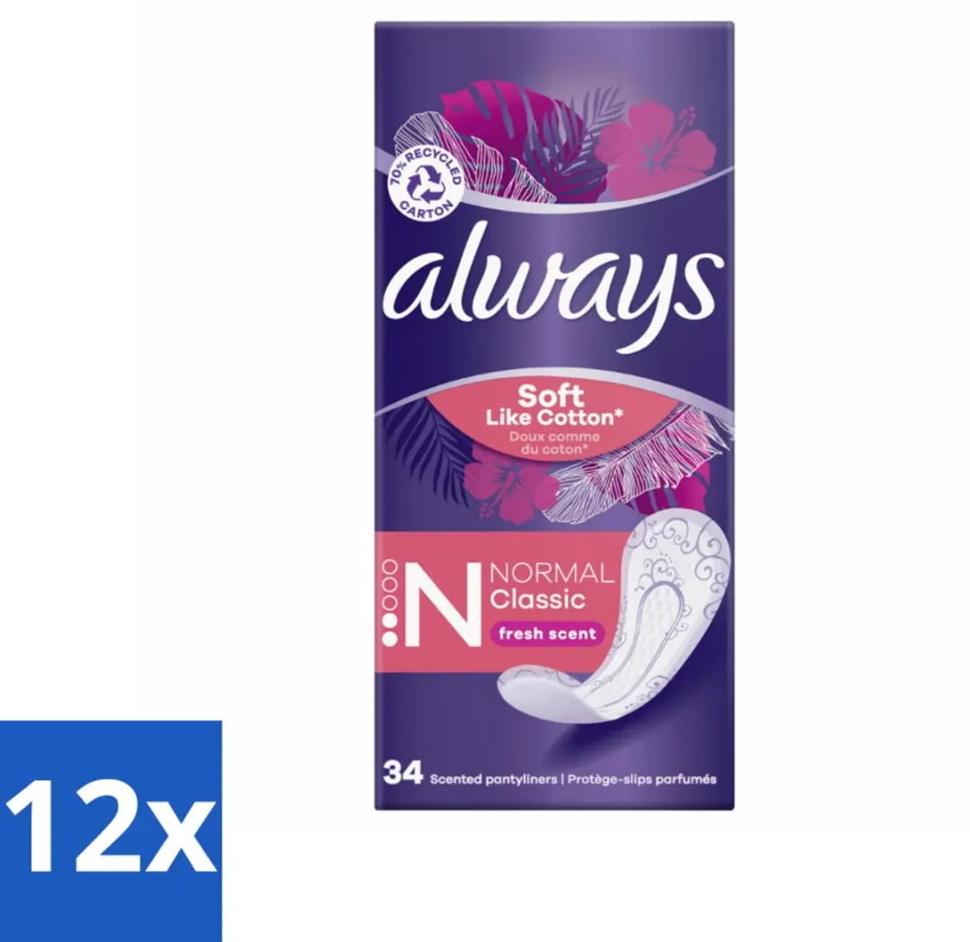 Always DailyFresh Inlegkruisjes Normal 408 Stuks