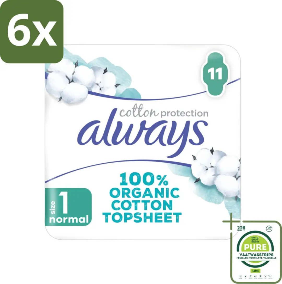 Always Bio Cotton Protection Ultra Normal Maandverband