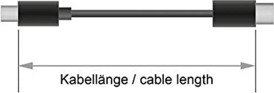 Delock USB-C naar USB-A Kabel 2.0 3A - 4m - Zwart