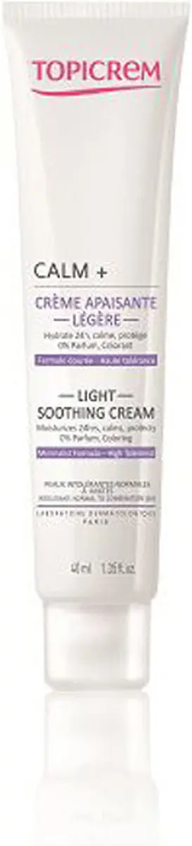 Topicrem Calm+ Light Soothing Cream 40ml
