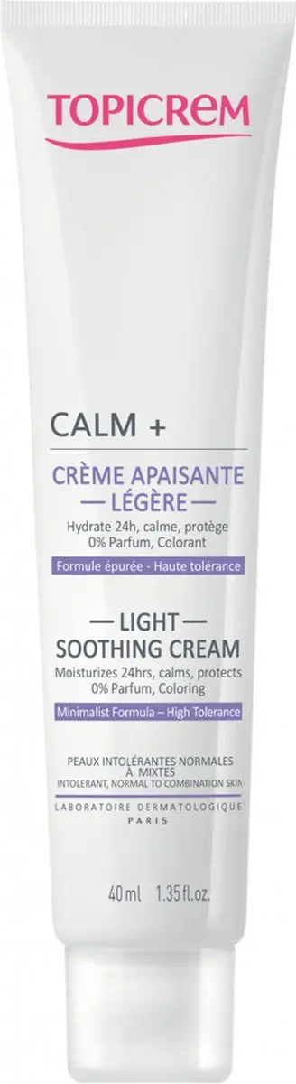 Topicrem Calm+ Light Soothing Cream 40ml - 40 Stuks