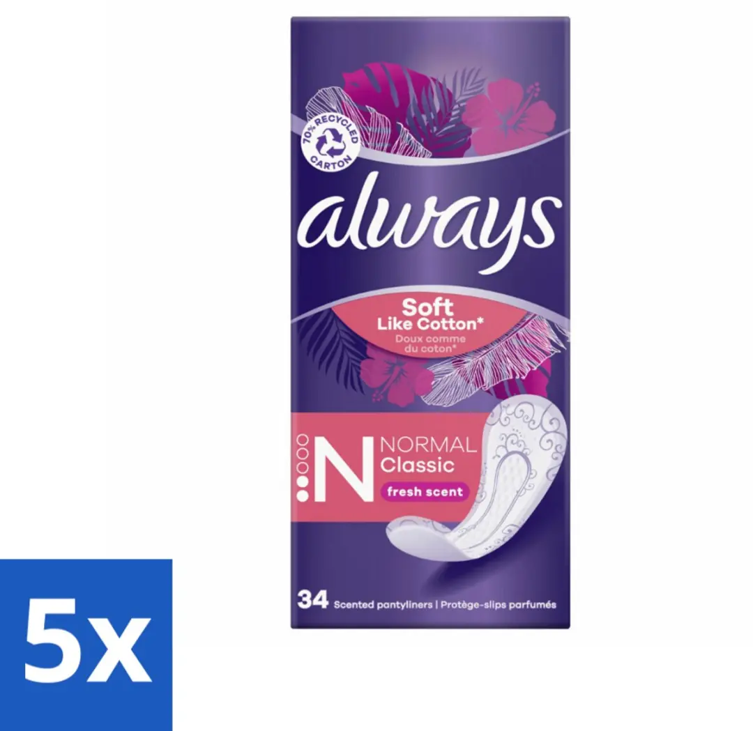 Always Inlegkruisjes Normal 34 Stuks