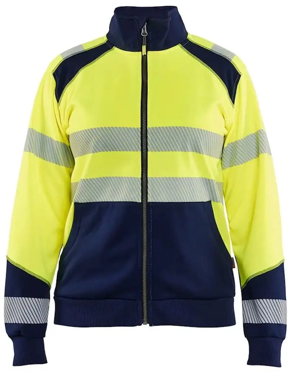 Blåkläder Vrouwen Sweatshirt Hoge Zichtbaarheid 4XL - Rood/Zwart