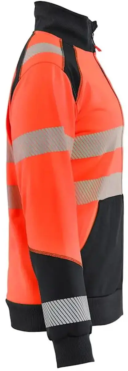 Blåkläder Vrouwen Sweatshirt Hoge Zichtbaarheid 4XL - Rood/Zwart