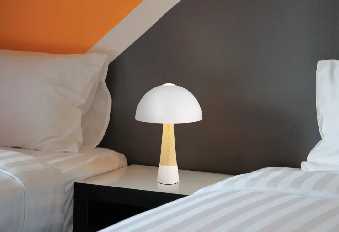 Globo Paulin Tafellamp - Beige - Ø25cm - E27