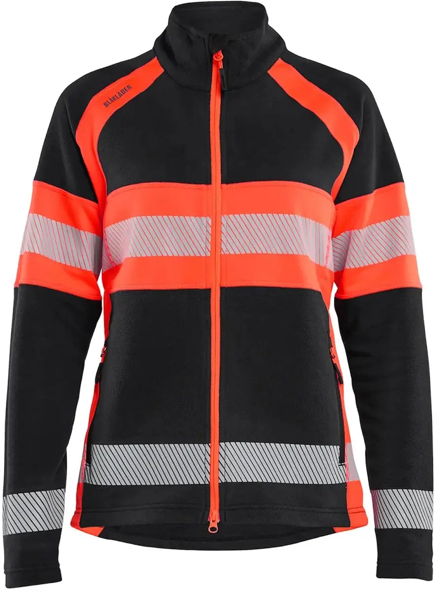 Blåkläder Hoge-visibiliteit Fleece Dames - XXL - Marineblauw/Fluorescerend oranje