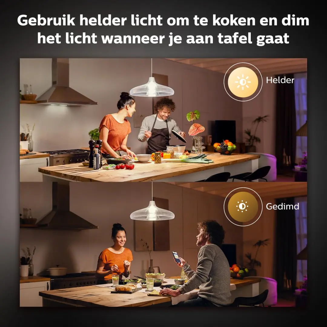 Philips Hue White E27 LED - 15,5W - Mat